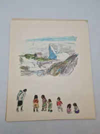 Samling grønlandske billeder i mappe