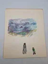 Samling grønlandske billeder i mappe