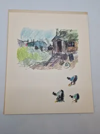 Samling grønlandske billeder i mappe