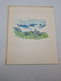 Samling grønlandske billeder i mappe