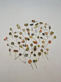 Stor samling pins
