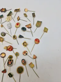 Stor samling pins