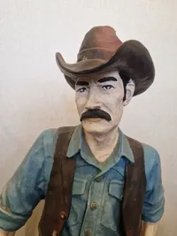 Stor veludført model af Cowboy. Skal afhentes i Vordingborg
