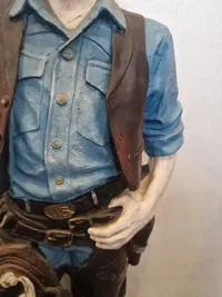 Stor veludført model af Cowboy. Skal afhentes i Vordingborg