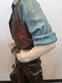 Stor veludført model af Cowboy. Skal afhentes i Vordingborg