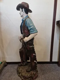 Stor veludført model af Cowboy. Skal afhentes i Vordingborg