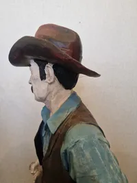 Stor veludført model af Cowboy. Skal afhentes i Vordingborg