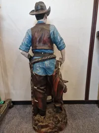 Stor veludført model af Cowboy. Skal afhentes i Vordingborg
