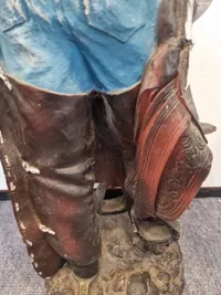 Stor veludført model af Cowboy. Skal afhentes i Vordingborg