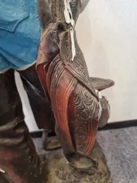 Stor veludført model af Cowboy. Skal afhentes i Vordingborg