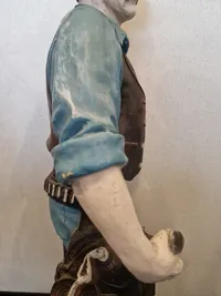 Stor veludført model af Cowboy. Skal afhentes i Vordingborg