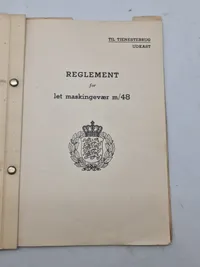 Reglement for let maskingevær M/48 ( Madsen )