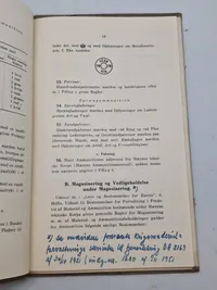 Bestemmelser for vedligeholdelser af ammunition mv