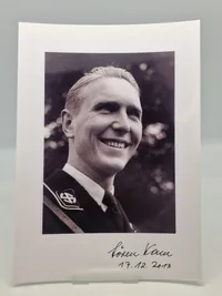 Originalt signeret foto af Søren Kam. Billedet er efterkrigs, men signaturen er original A4 størelse