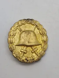 Originalt verwundetenabzeichen in Gold WW1