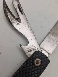 Original engelsk Sheffield foldekniv - anvendt i det danske forsvar som Foldekniv M/1945