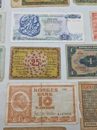 Lot diverse pengesedler