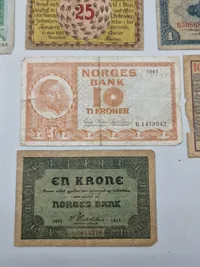 Lot diverse pengesedler