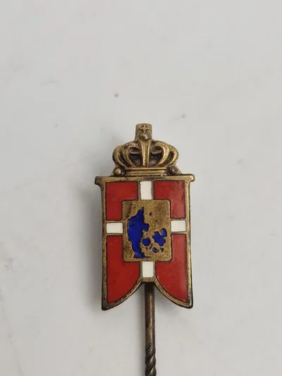 Original dansk national pin fra perioden omkring ww2