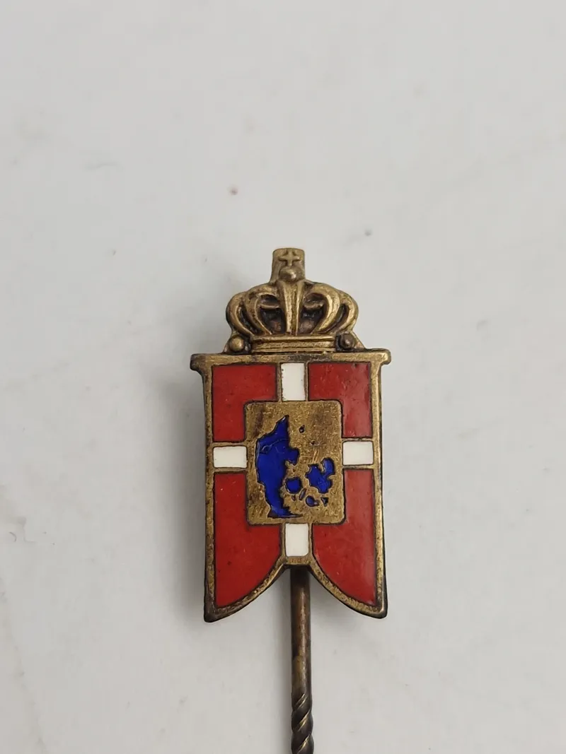 Original dansk national pin fra perioden omkring ww2