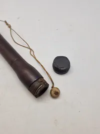 Originalt skaft med snor og kugle for tysk M/24 stielgranate godt stemplet