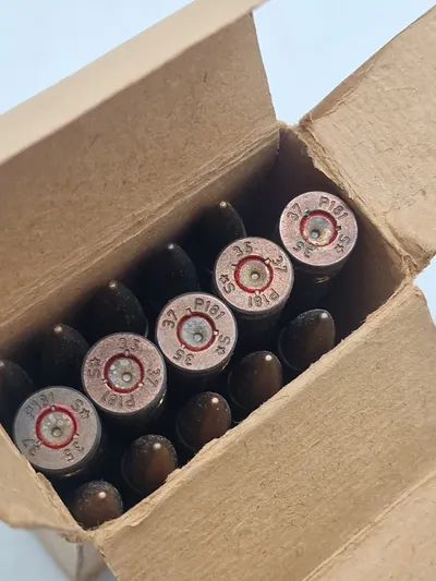 Original æske K98 patroner 15 stk matchene med æsken