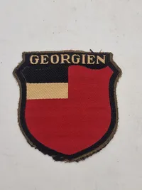 Originalt Georgien ærmemærke for russiske frivillige