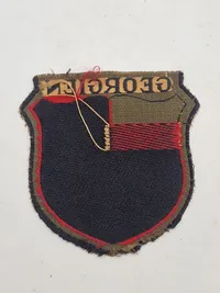 Originalt Georgien ærmemærke for russiske frivillige