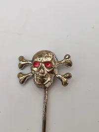 Original Totenkopf nål med foto og beskrivelse/historie
