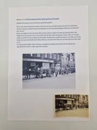 Originalt tysk ww2 foto fra Odense med beskrivelse