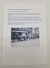 Originalt tysk ww2 foto fra Odense med beskrivelse