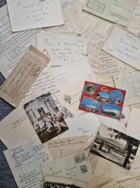 Kæmpe lot originalt feltpost, fotos mm.