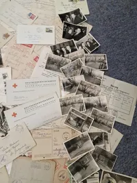 Kæmpe lot originalt feltpost, fotos mm.