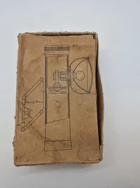 Ekstremt sjælden komplet mørklægningscykel lygte fra ww2 - komplet med æske og brugervejledning