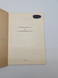Forløbig beskrivelse af 7,7 mm Maskingevær M.45 E