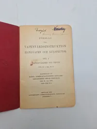 Forslag till vabenvårdsinstruktion handvapen och kulsprutor - Brigade stemplet