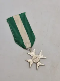 Originalt Medal Tape Long Service of Service Troop cross D'Argento