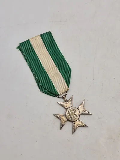Originalt Medal Tape Long Service of Service Troop cross D'Argento