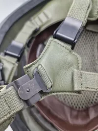 Original Gallet hjelm med ørken camouflage cover