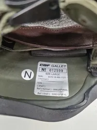 Original Gallet hjelm med ørken camouflage cover