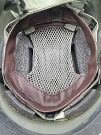 Original Gallet hjelm med ørken camouflage cover