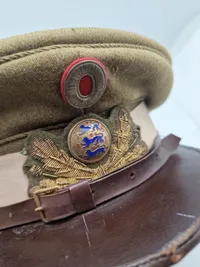 Original Gallet hjelm med ørken camouflage cover