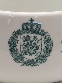 Original sukkerskål - Hæren (Kongeligt porcelæn)