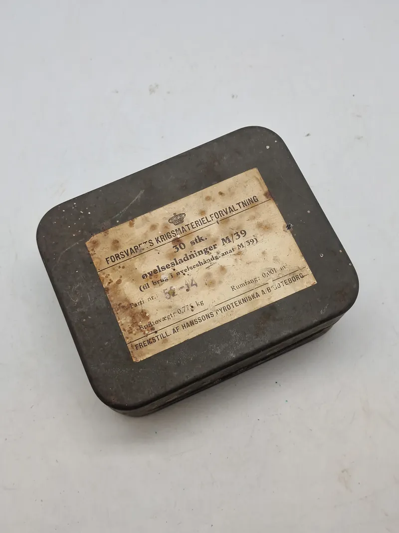 Original æske for øvelsesladninger M/39