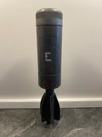 Sjælden original 2inch mortergranat med krop af træ brugt til undervisning