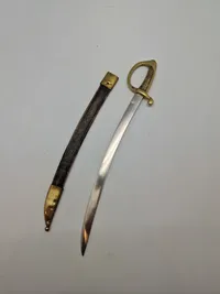 Miniature livgarde sabel M/1854 - ekstremt veludført