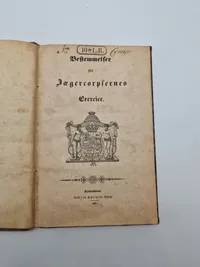 Ekstremt sjælden bog - Bestemmelser for Jægerkorpset (1847) - stemplet 10. Linje Battalion