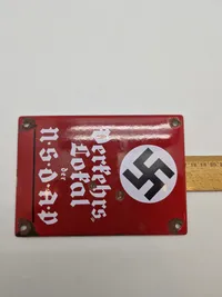 NSDAP skilt - Efterkrigs