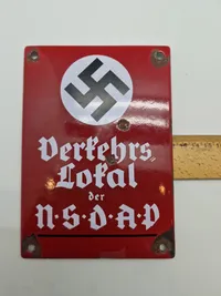 NSDAP skilt - Efterkrigs