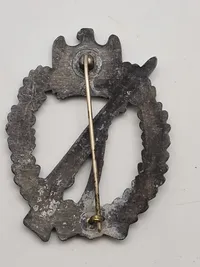 Originalt infanterie sturmabzeichen silber - Hersteller AS (Ukendt)